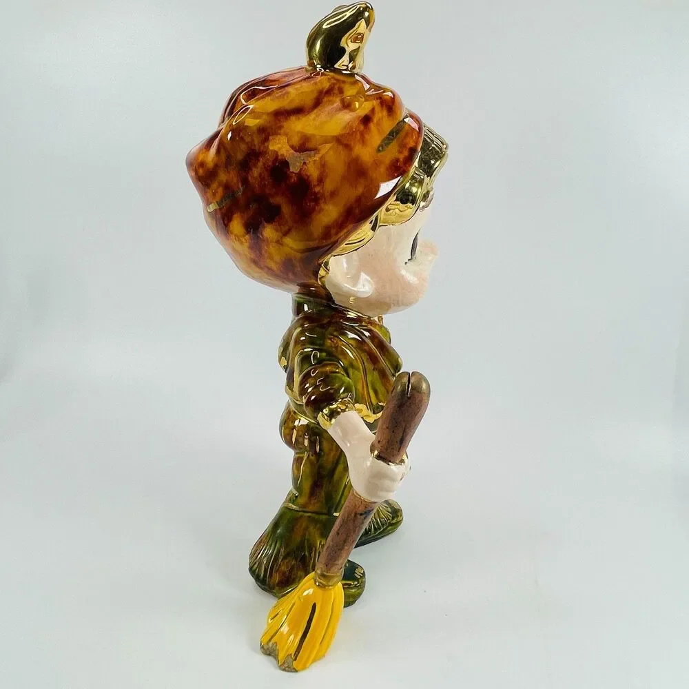 VTG Atlantic Mold Helga Housekeeper Cleaning Lady Lusterware Figurine 1970s 12